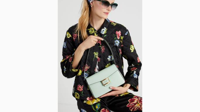 žene Kate Spade kristalno plava katy srednja torba za rame pribor 04HN56