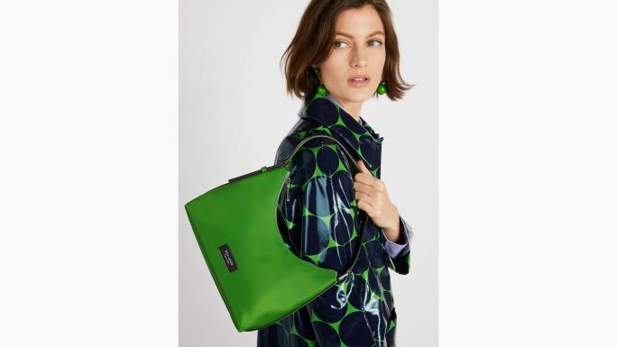 žene Kate Spade ks zelena sam ikona ksnyl najlonska mala torba za rame pribor 04HN225