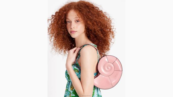 žene Kate Spade losos ružičasta što je školjka nautilus torba za rame od školjki pribor 04HN2