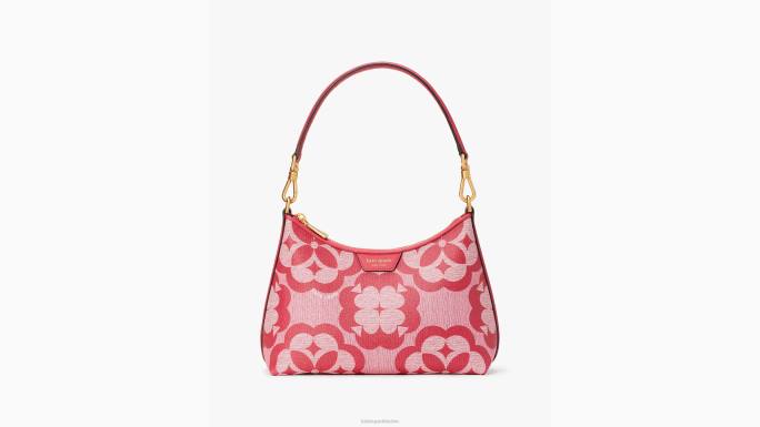 žene Kate Spade pekmez od malina multi cvjetni monogram reece mala torbica za rame pribor 04HN45