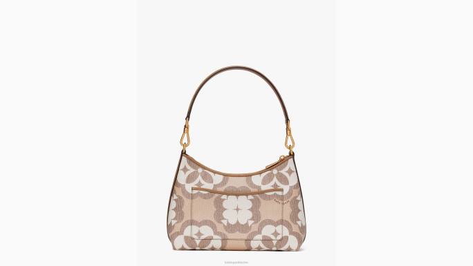 žene Kate Spade prirodni multi cvjetni monogram reece mala torbica za rame pribor 04HN44