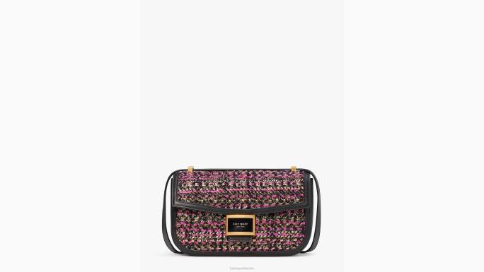 žene Kate Spade roza multi katy tweed srednje konvertibilna torba za rame pribor 04HN339