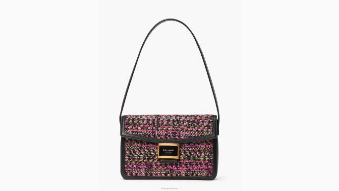 žene Kate Spade roza multi srednja torba preko ramena od katy tvida pribor 04HN336