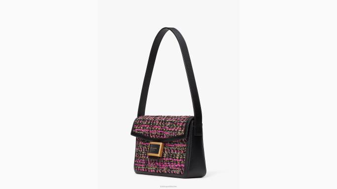 žene Kate Spade roza multi srednja torba preko ramena od katy tvida pribor 04HN336