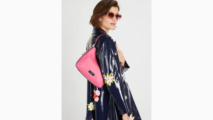 žene Kate Spade ružičasti oblak sam ikona ksnyl najlonska mala torba za rame pribor 04HN224