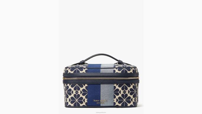 žene Kate Spade plava višebojna set za umivaonik s cvjetnim žakard prugama pribor 04HN431