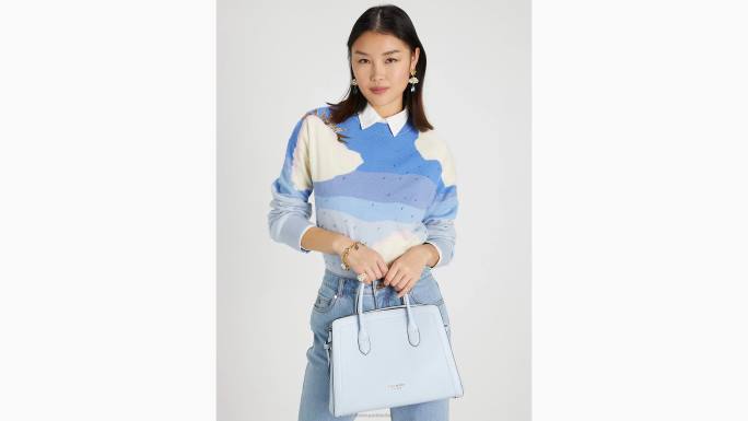 žene Kate Spade akvarel plavi knott velika torba pribor 04HN242