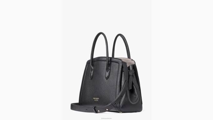 žene Kate Spade crno knott srednja torba pribor 04HN71