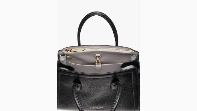 žene Kate Spade crno knott srednja torba pribor 04HN71