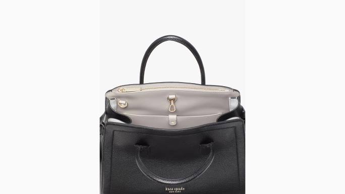 žene Kate Spade crno knott velika torba pribor 04HN244
