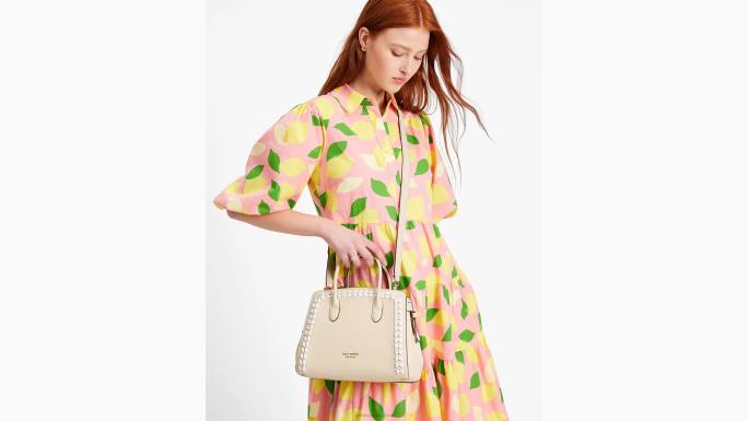 žene Kate Spade goli multi knott srednja torba s bičastim šavovima pribor 04HN227