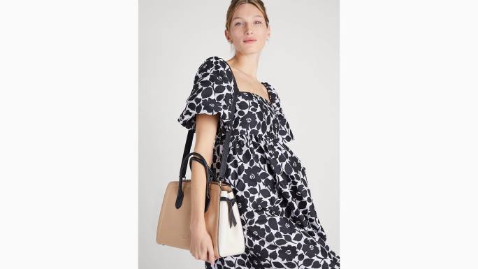 žene Kate Spade kraft papir multi knott velika torba s blokovima boja pribor 04HN150