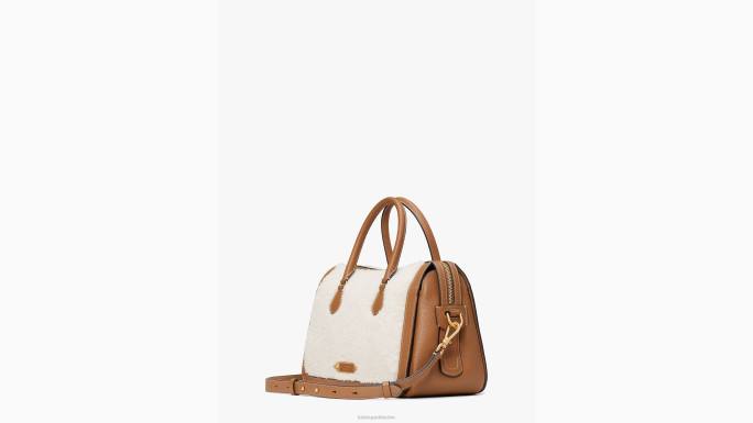 žene Kate Spade krema multi gramercy shearling srednje torba pribor 04HN341