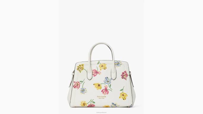 žene Kate Spade krema multi knott tulip toss reljefna srednja torba pribor 04HN170