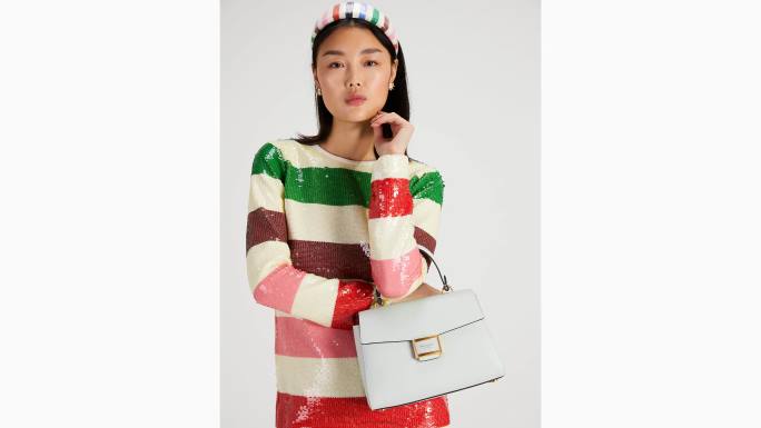 žene Kate Spade kristalno plava katy srednja torba s gornjom ručkom pribor 04HN52