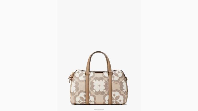 žene Kate Spade prirodni multi cvjetni monogram eleanor srednja torba pribor 04HN316