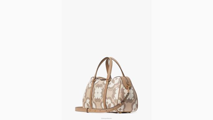 žene Kate Spade prirodni multi cvjetni monogram eleanor srednja torba pribor 04HN316