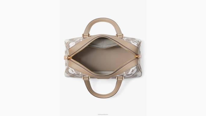 žene Kate Spade prirodni multi cvjetni monogram eleanor srednja torba pribor 04HN316