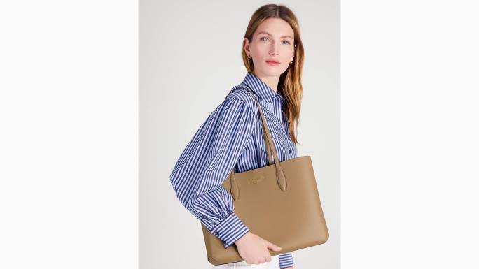 žene Kate Spade bezvremenski taupe cjelodnevna velika torba pribor 04HN113