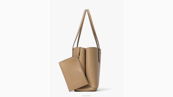 žene Kate Spade bezvremenski taupe cjelodnevna velika torba pribor 04HN113