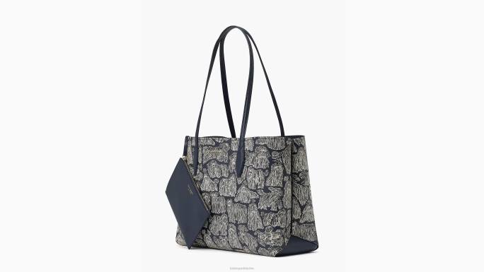 žene Kate Spade blejzer plavi multi cjelodnevna izložba pasa velika torba pribor 04HN309