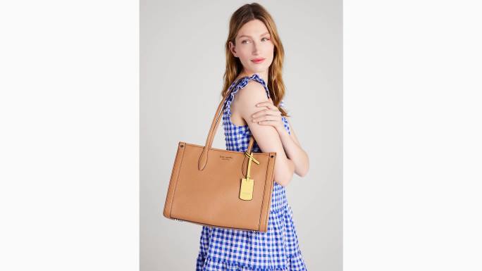 žene Kate Spade bungalov tržišna srednja torba od šljunčane kože pribor 04HN33
