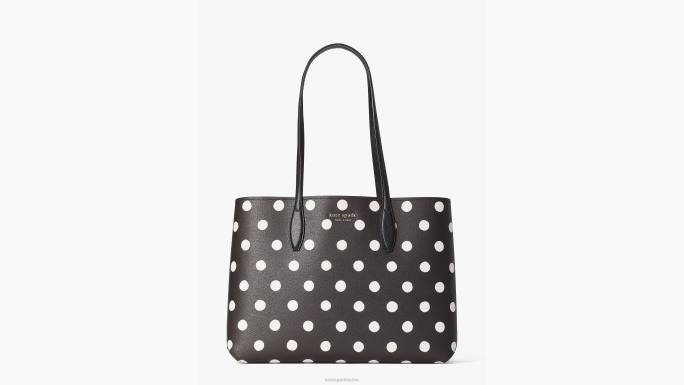 žene Kate Spade crni multi all day sunshine dot large tote pribor 04HN151