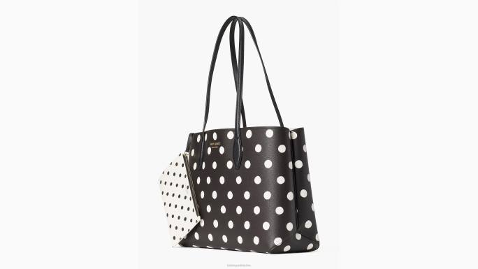 žene Kate Spade crni multi all day sunshine dot large tote pribor 04HN151