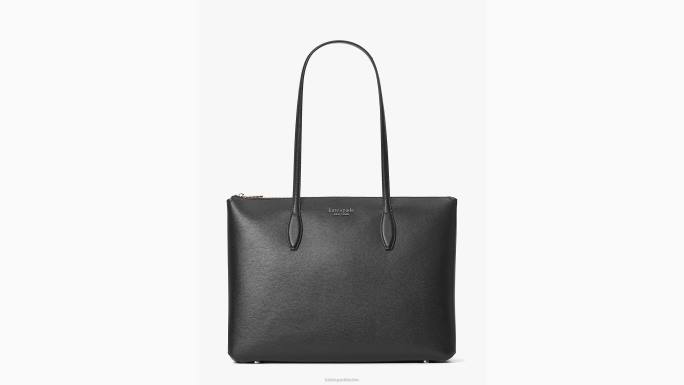 žene Kate Spade crno cjelodnevna velika torba s patentnim zatvaračem pribor 04HN81