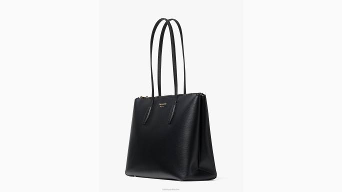 žene Kate Spade crno cjelodnevna velika torba s patentnim zatvaračem pribor 04HN81