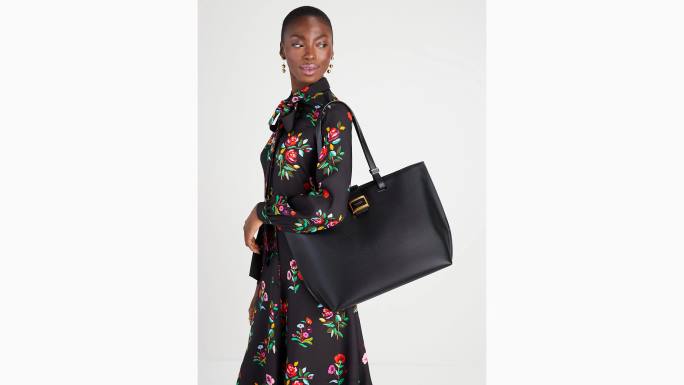 žene Kate Spade crno katy velika radna torba pribor 04HN213