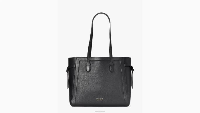 žene Kate Spade crno knott velika torba pribor 04HN302