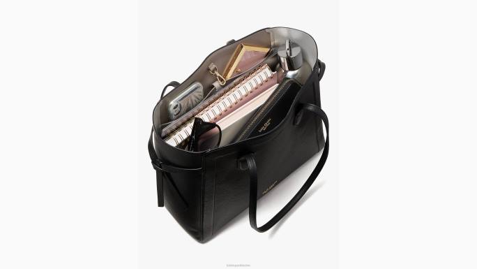 žene Kate Spade crno knott velika torba pribor 04HN302