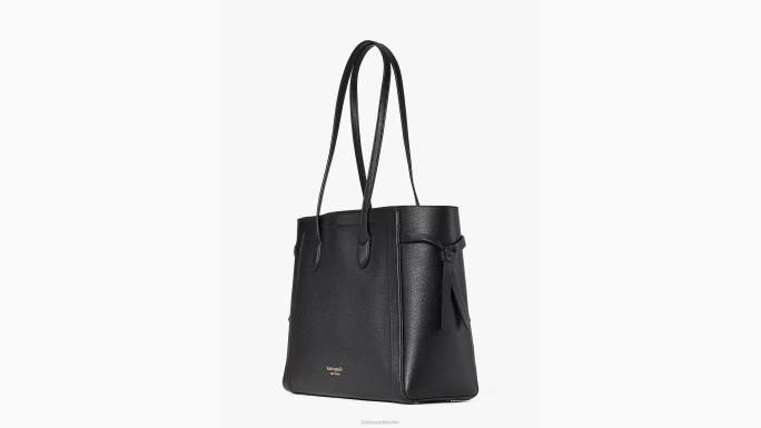 žene Kate Spade crno knott velika torba pribor 04HN302