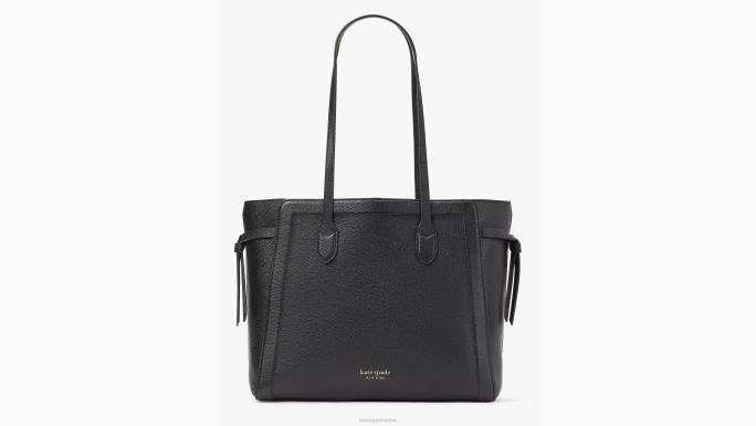 žene Kate Spade crno knott velika torba s patentnim zatvaračem pribor 04HN188
