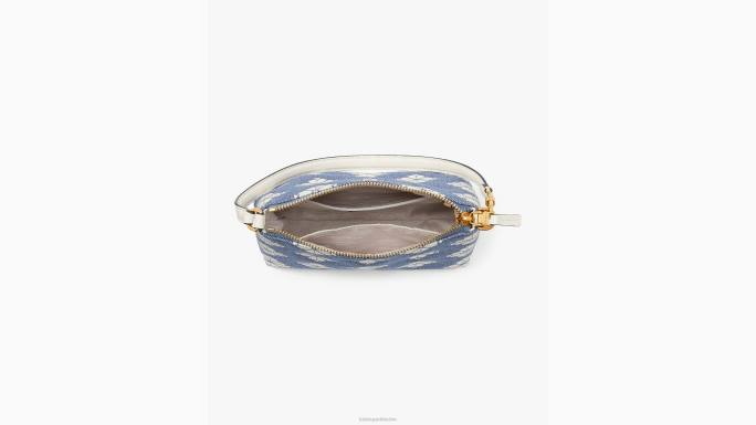 žene Kate Spade halo bijeli multi cvijet dvobojno platno istok zapad džepić pribor 04HN250