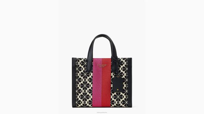 žene Kate Spade krema multi cvijet jacquard pruge manhattan mala torba pribor 04HN261