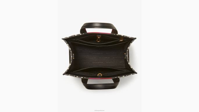 žene Kate Spade krema multi cvijet jacquard pruge manhattan mala torba pribor 04HN261