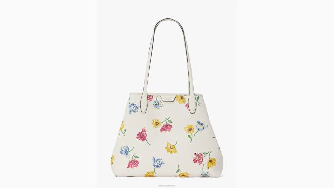 žene Kate Spade krema multi srednja torbica sutton tulip pribor 04HN276