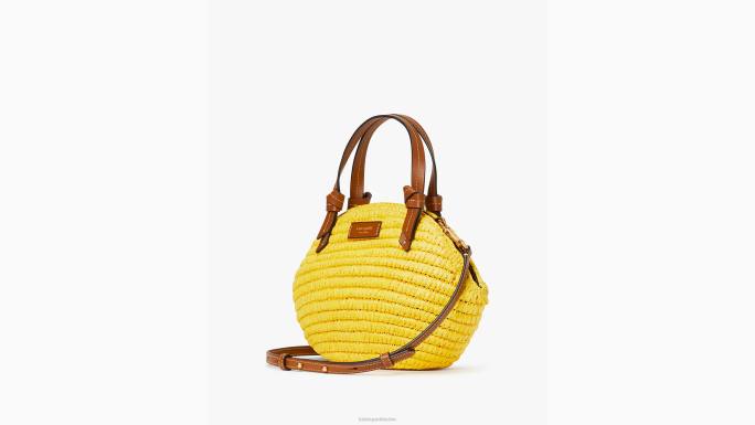 žene Kate Spade maslačak žuti multi 3D torbica preko tijela s slamkom od limuna pribor 04HN94