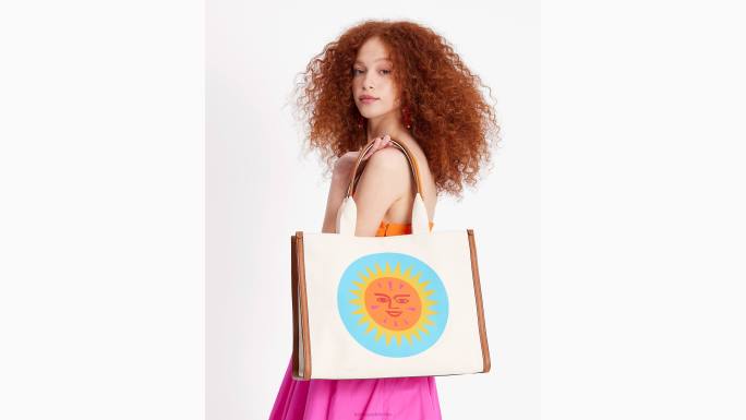 žene Kate Spade multi alexander girard x new york platnena velika torba pribor 04HN18