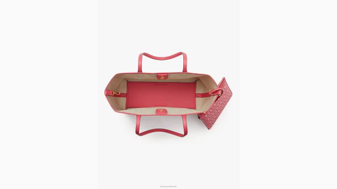 žene Kate Spade pekmez od malina multi cvjetni monogram suton srednja torba pribor 04HN295