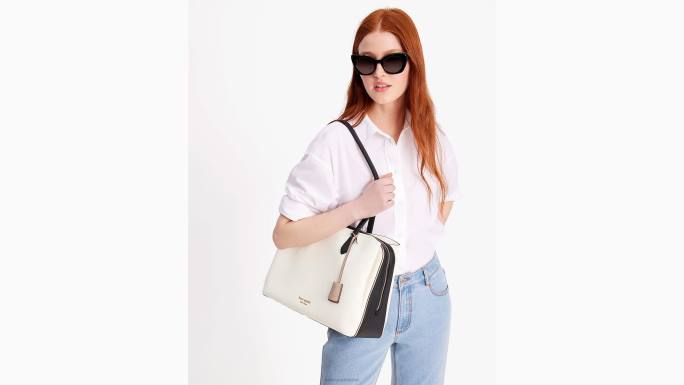 žene Kate Spade pergamena multi Hudson velika radna torba s blokovima boja pribor 04HN191
