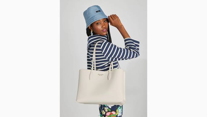 žene Kate Spade pergament/bartlett pear cjelodnevna velika torba pribor 04HN112