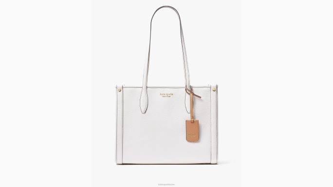 žene Kate Spade pergament tržišna srednja torba od šljunčane kože pribor 04HN31