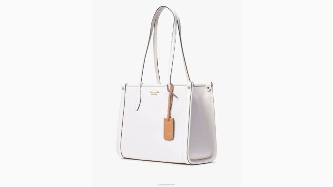 žene Kate Spade pergament tržišna srednja torba od šljunčane kože pribor 04HN31