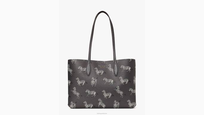 žene Kate Spade ploča multi velika torba s otisnutim cjelodnevnim plesnim zebrama pribor 04HN329