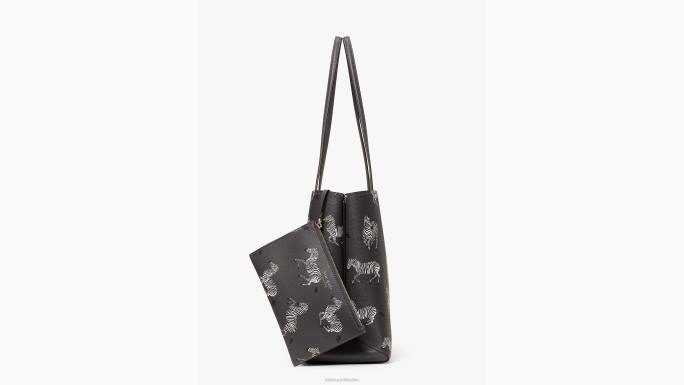 žene Kate Spade ploča multi velika torba s otisnutim cjelodnevnim plesnim zebrama pribor 04HN329