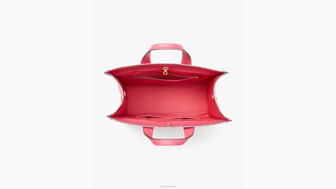 žene Kate Spade pom pom roza multi cvjetna dvobojna platnena manhattan velika torba pribor 04HN187