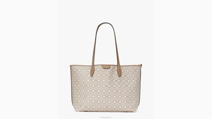 žene Kate Spade prirodni multi cvjetni monogram suton srednja torba pribor 04HN296